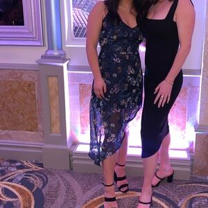 Lulu floral wedding guest dress